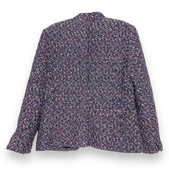 J. Crew Going Out Blazer in Pink Blue White Black Confetti Tweed Women’s Size 6 - Picture 8 of 15